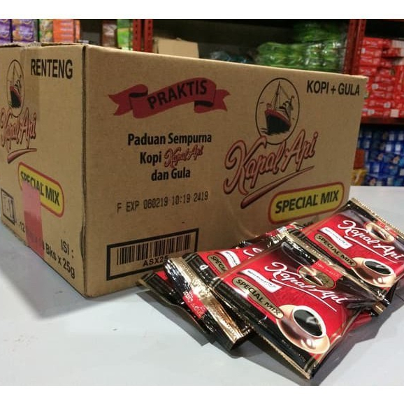 

Kapal Api Special Mix Kopi plus Gula 1 Dus Isi 12 renceng harga murah