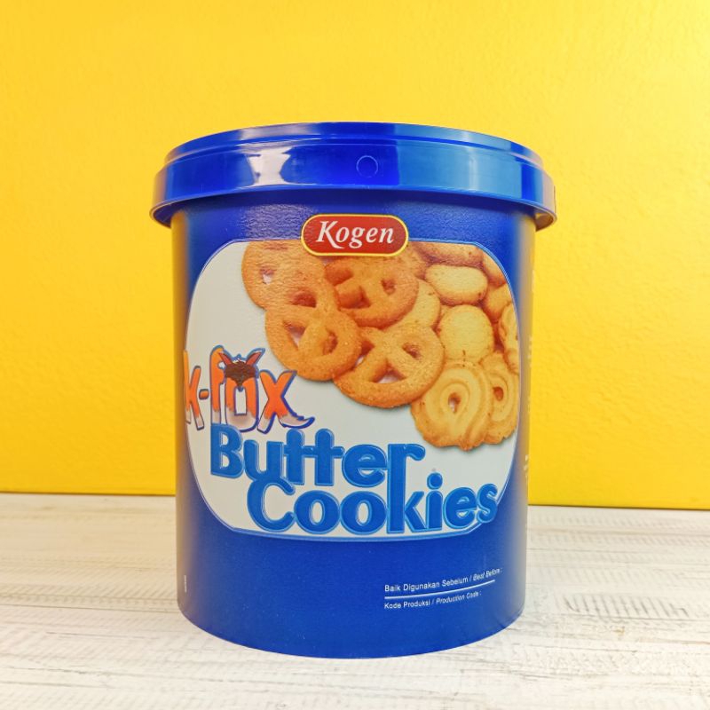 

Cookies Lebaran kogen KFux Butter Cookies 300gr Kue Lebaran Cookies Kue Kering Toples Murah