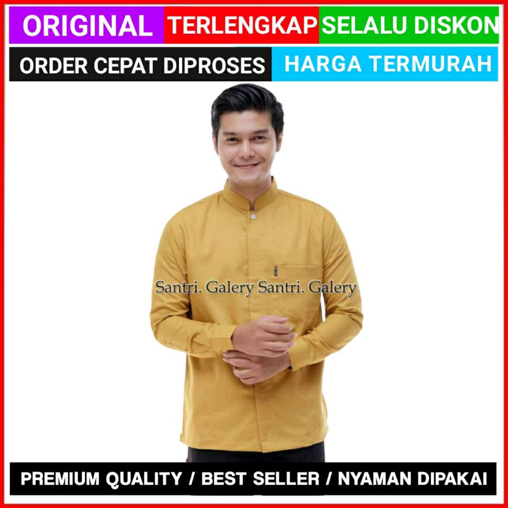 Koko Pria Dewasa / Baju Koko Lengan Panjang / Baju Polos Lengan Panjang / Koko Habib / Koko Haibah H