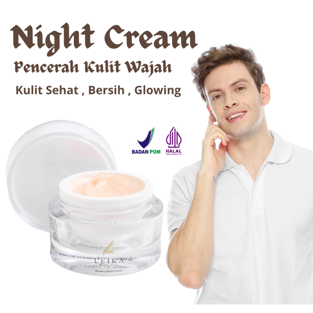 Night Cream Pencerah wajah pria pemutih wajah pria krim pemutih wajah bpom pemutih wajah bpom ori da