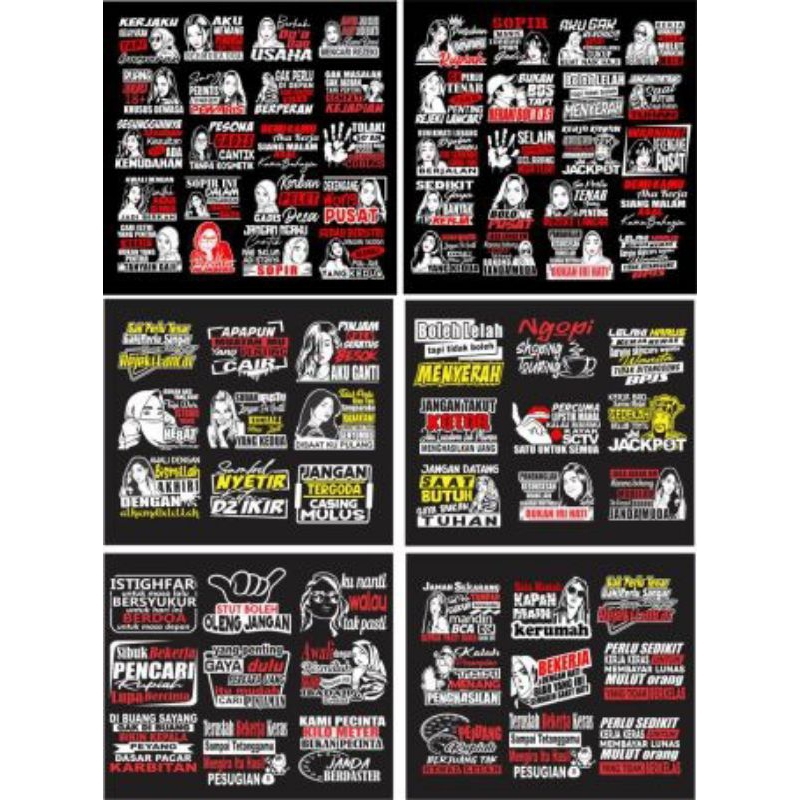 STIKER KACA MOBIL STIKER KACA TRUK