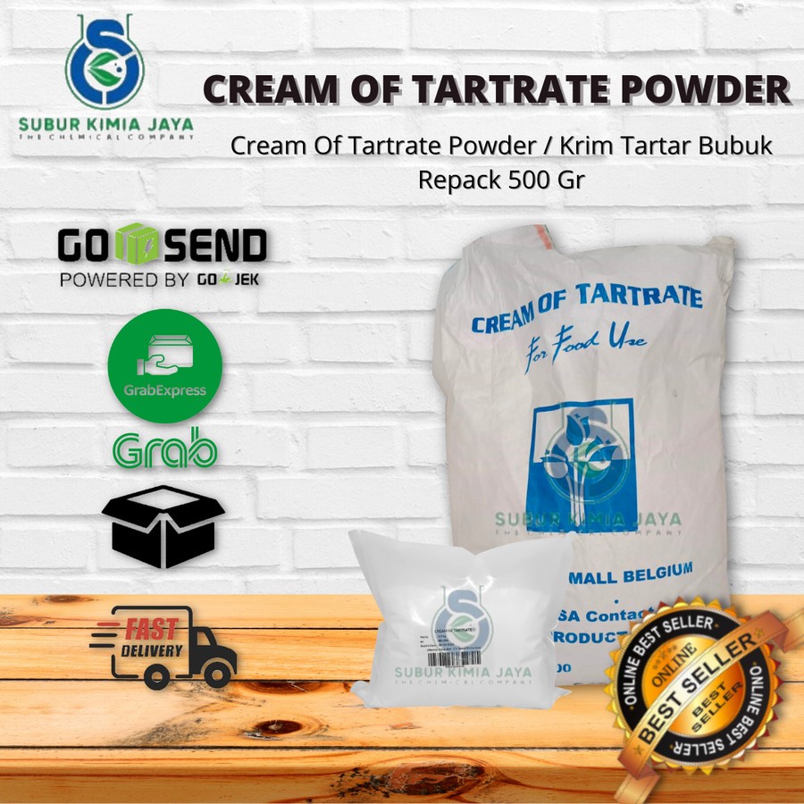 

Cream Of Tartrate Powder / Cream Of Tartar / Krim Tartar Bubuk 500 Gr