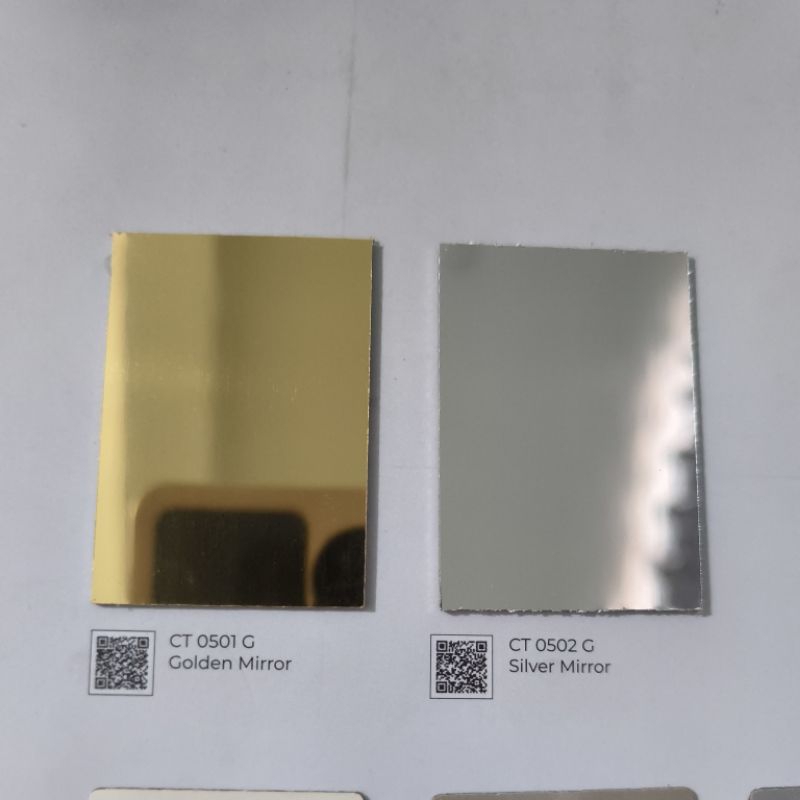 HPL CARTA CT 0501 G Golden Miror / CT 0502 G Silver Mirror