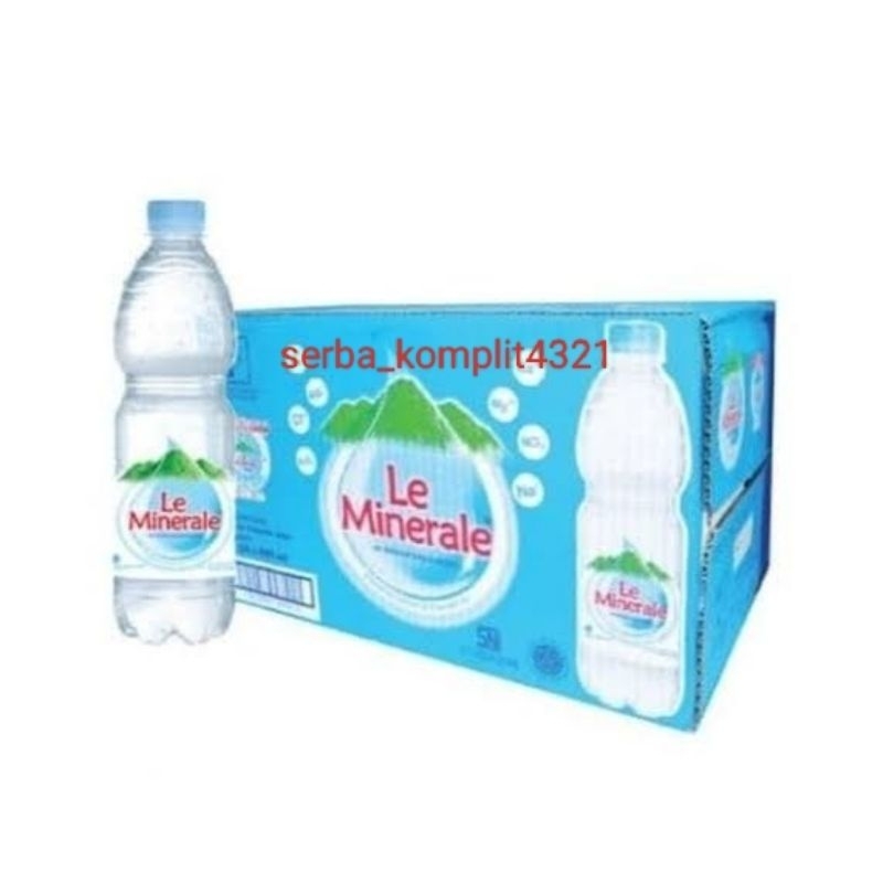 

Le minerale botol 600ml Le mineral bottle 600 ML per pcs