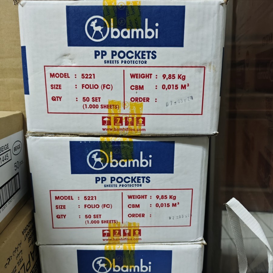 

Adn Document Pocket / PP Pocket Folio Bambi 5221 (1 pak / 20 pcs)