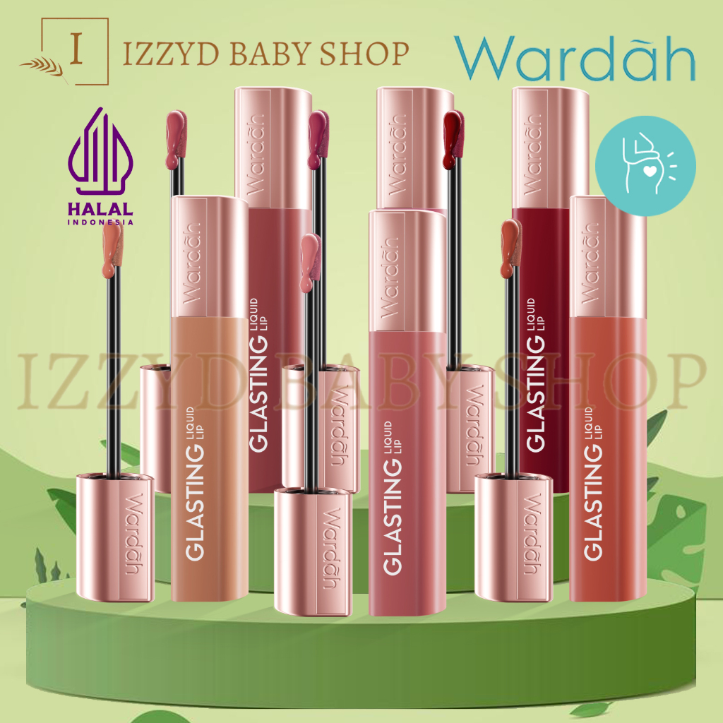 Wardah Liquid Lip cream Glasting Everglasting Shine Pigmented Ringan Transferproof lipstick lipstik