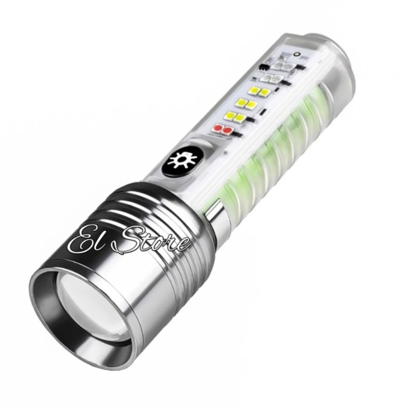 Senter Cas Cahaya Putih LED Laser Jarak Jauh 520A