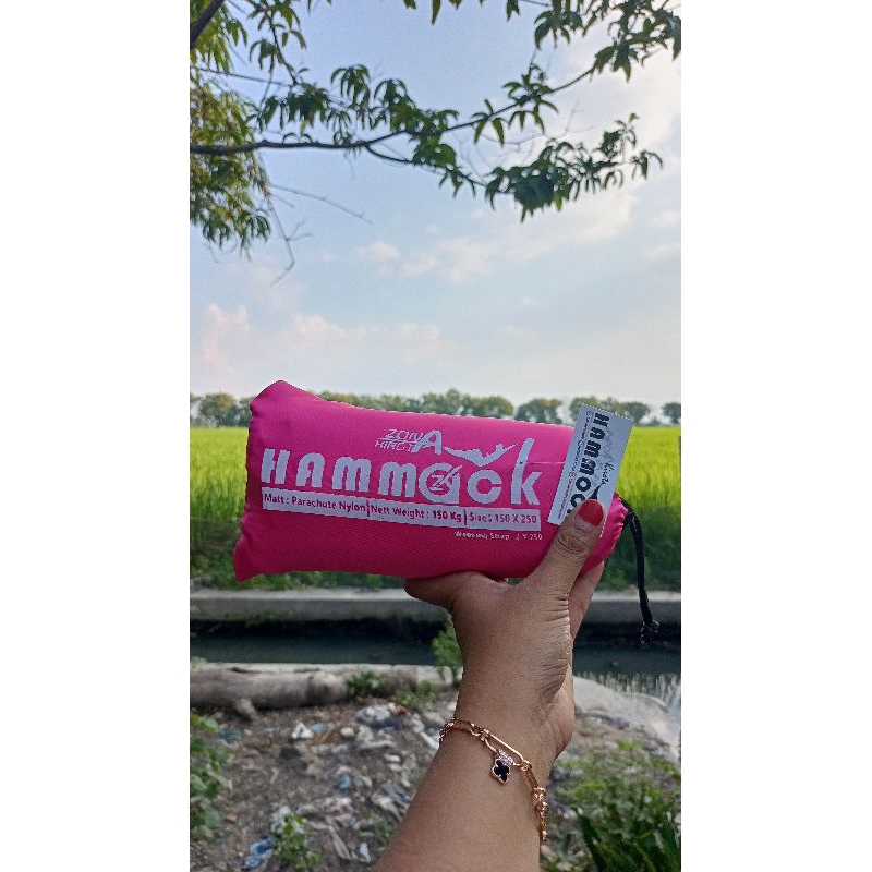 PROMO HAMMOCK ZONA KIROTA/ HAMMOCK 150KG / HAMMOCK DEWASA / HAMMOCK UNTUK 2 ORANG / HAMMOK / HAMMOCK