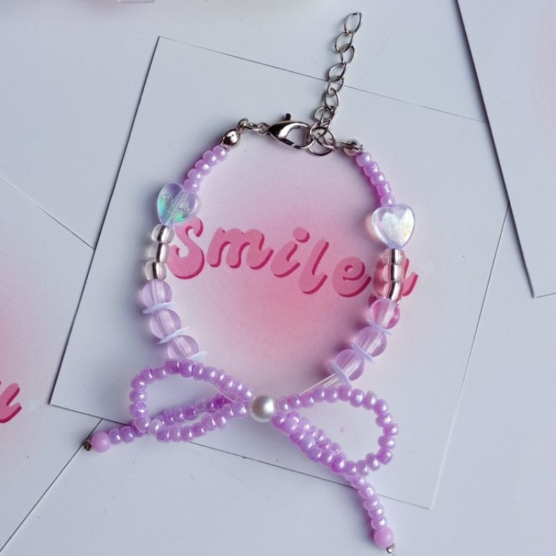 [SMILEY.BEADS] Coquette Beads Bracelet - Gelang Manik
