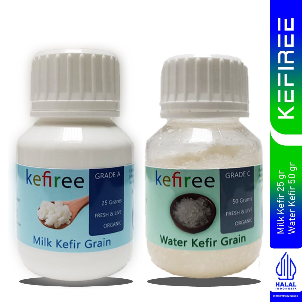 

Bibit Kefir Susu (25 gr) dan Bibit Water Kefir (50 gr) - Kefiree