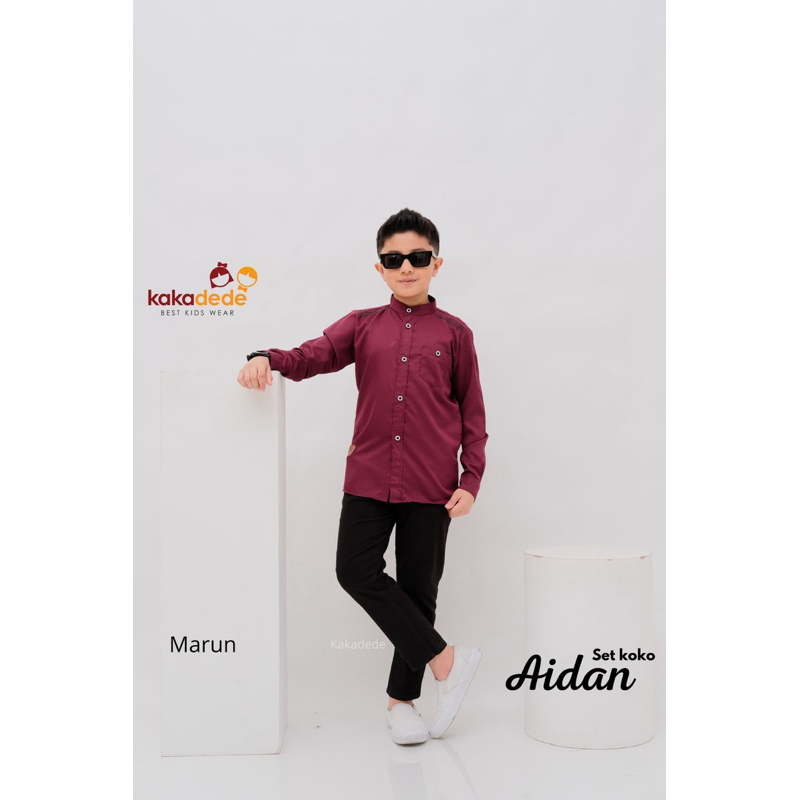 set kemko aidan/ setelan koko anak / koko aidan kaka dede