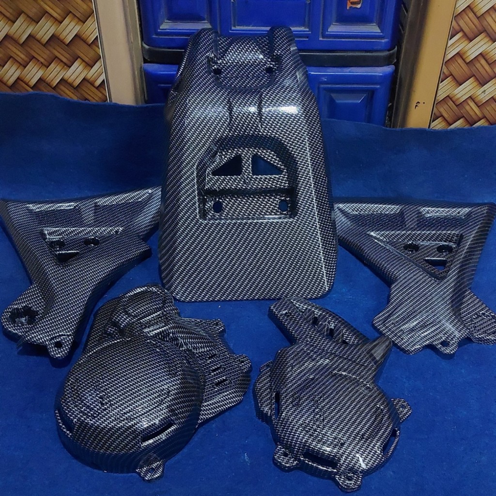 PAKETAN COVER ENGINE TUTUP RANGKA  WR 155 KARBON