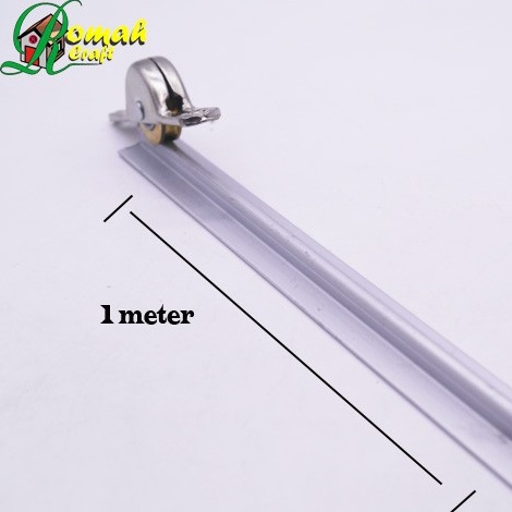 Paling Trending  REL RODA SLIDING PINTU  JENDELA 1 meter Sliding door Track DT13B T Alumunium
