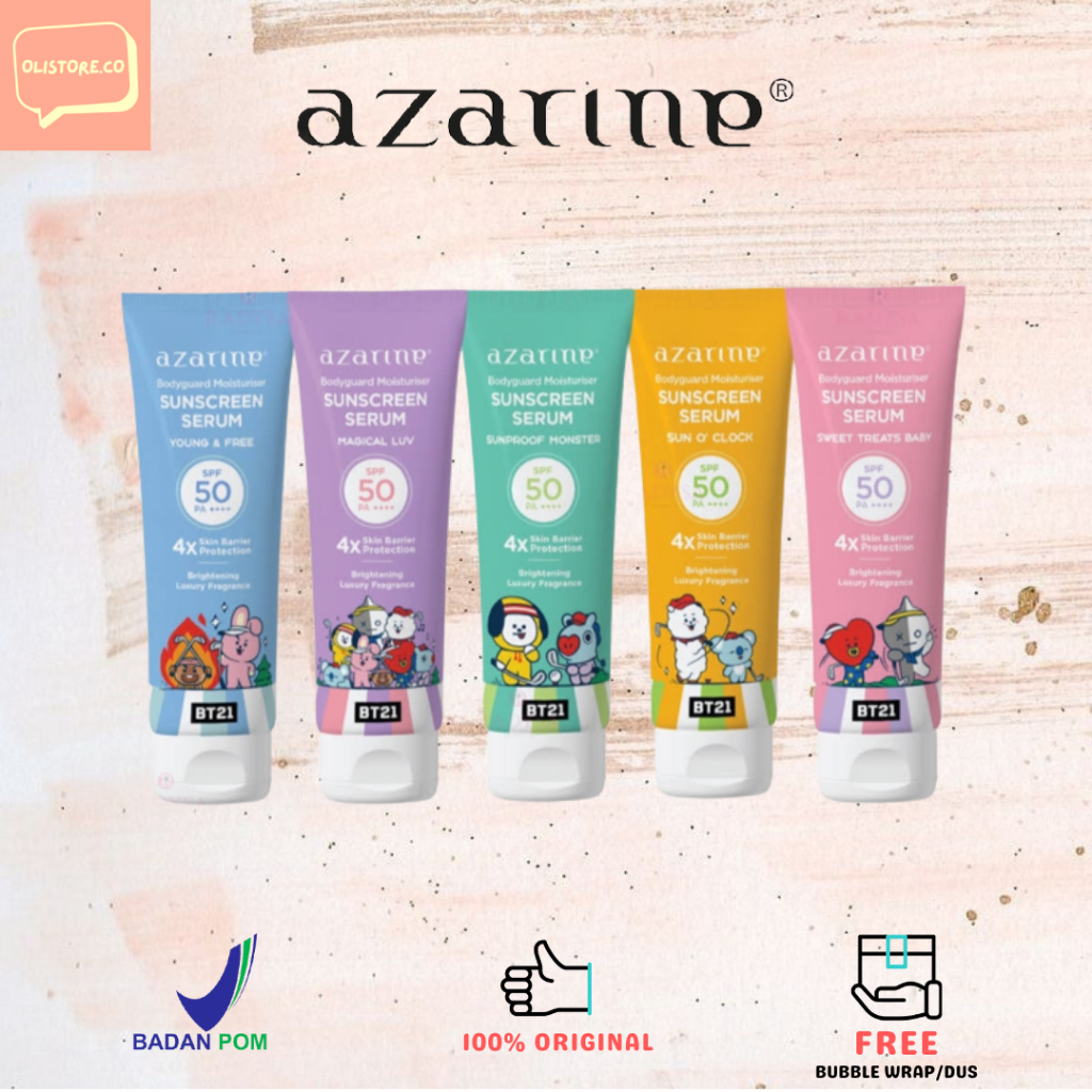 AZARINE X BT21 Bodyguard Moisturizer Sunscreen