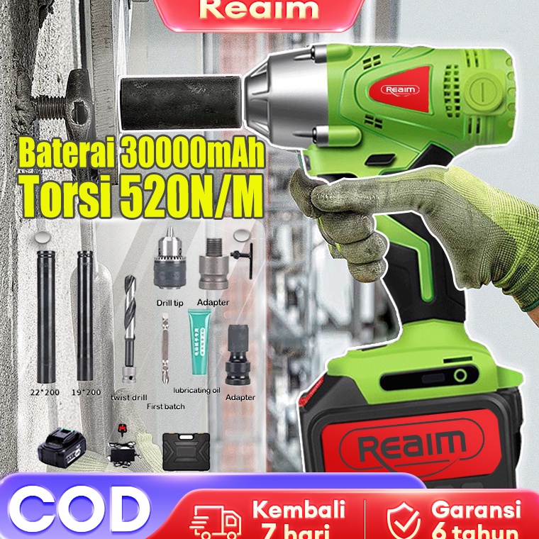 Buruan pesan REAIM impact baterai impact murah bor impact impact wrench impact apr bor impact batera