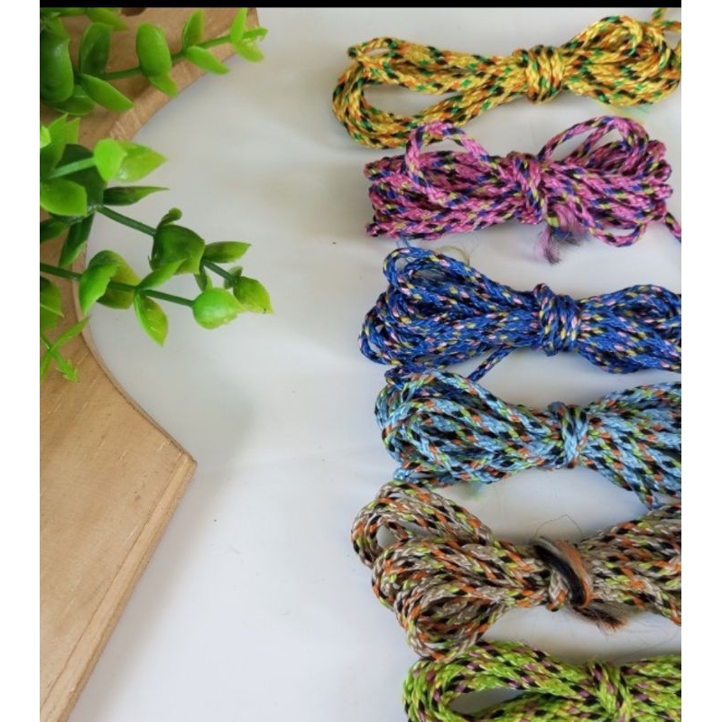 Part 1 Tali Prusik Motif 2mmTali Strap Masker  Tali Prusik Tali Prusik Meteran Plisket Tali Gelang