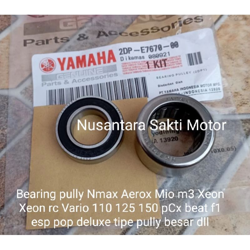 bearing laher pully nmax aerox beat f1 kzl kvb pop esp vario 110 125 150 xeon xeon rc tipe pully bes