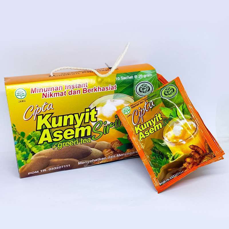 

Kunyit Asem Sirih Plus Green Tea Minuman Herbal Penyegar Badan Kesehatan Tubuh Alami