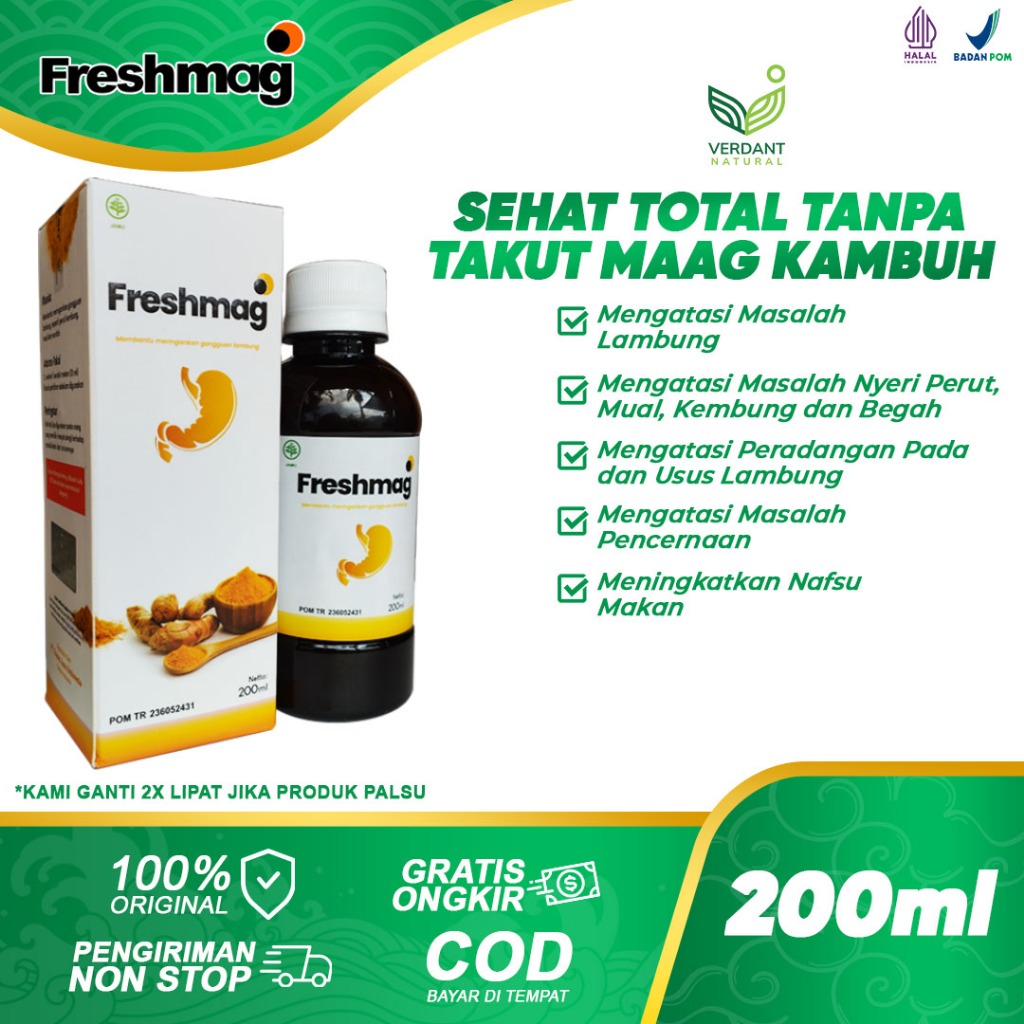 

Freshmag Obat Lambung Ampuh Madu Herbal Tanpa Efek Samping Halal Bpom Original1 Box