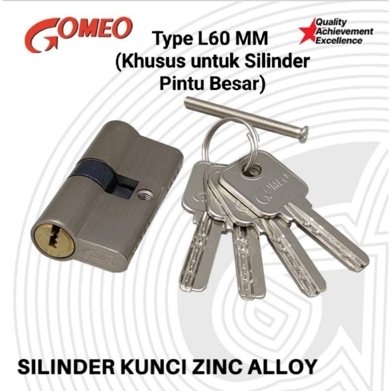 KUNCI SILINDER GOMEO / KUNCI PINTU SILINDER GOMEO / CYLINDER PINTU GOMEO