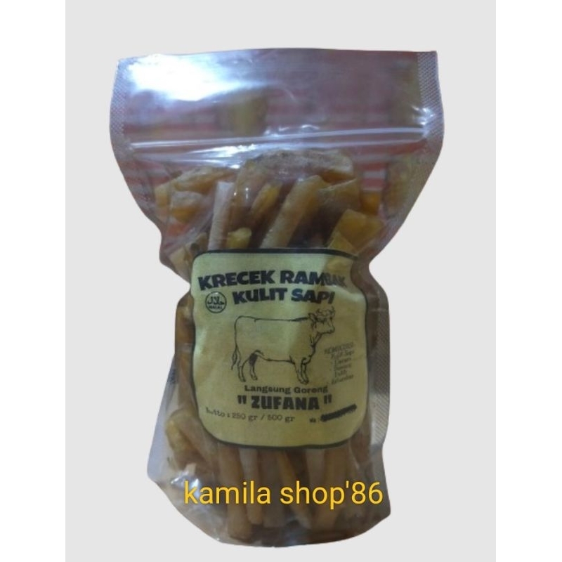 

Krecek rambak kulit sapi stik 250 gram