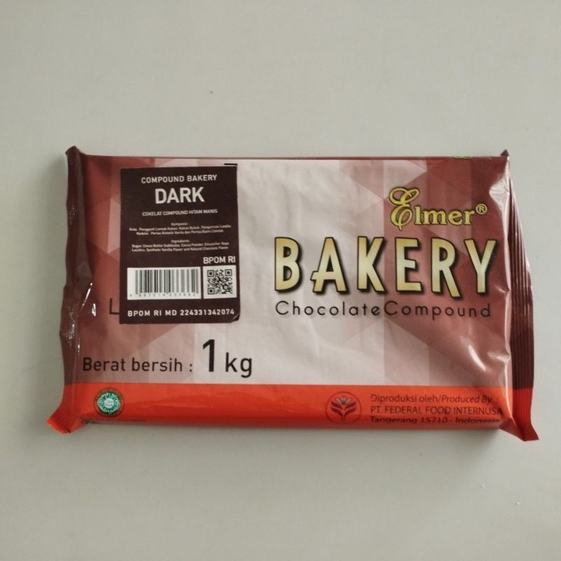 

Elmer Bakery Dark 1kg Coklat Batang Compound Baking Chocolate