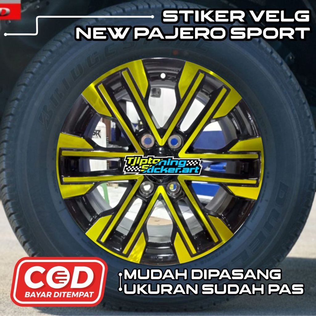 STICKER VELG  NEW PAJERO SPORT - STIKER VELG MOBIL PAJERO