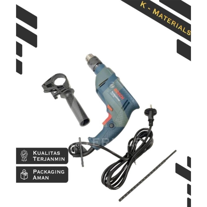 BOSCH GSB550 MESIN BOR LISTRIK 13MM BOLAK BALIK / ELECTRIC DRILL BOSCH / DRILL BOR BETON KAYU BESI T