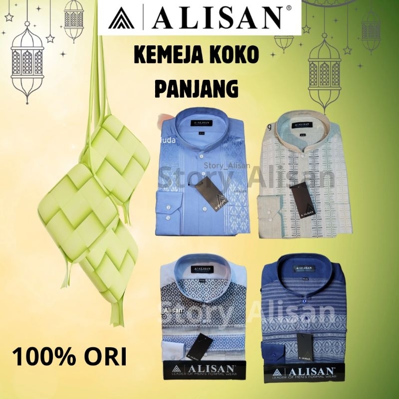 KEMEJA KOKO ALISAN FASHION LENGAN PANJANG