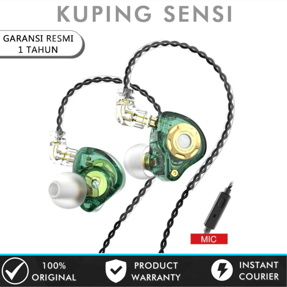 TRN MT1 Pro Earphone Synamic Driver with Noise Reduction Sport Gaming Earphone Headset Gaming Bass a