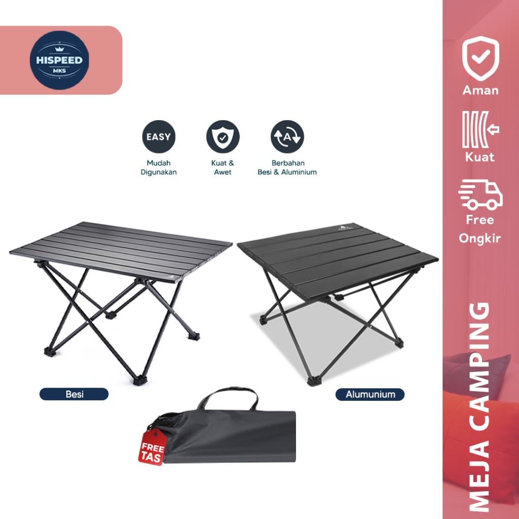 Meja Lipat Outdoor Aluminium Meja Lipat Camping Meja Lipat Portable