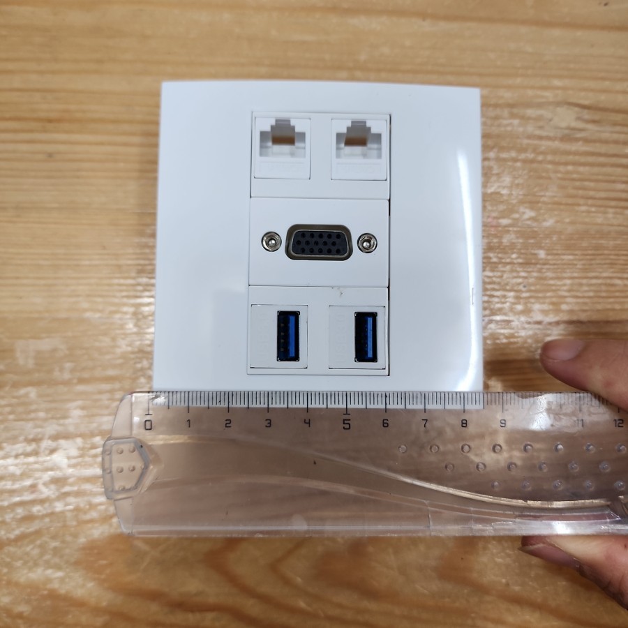 STOP KONTAK 2 USB 3.0 - VGA - 2 LAN RJ45 CAT6