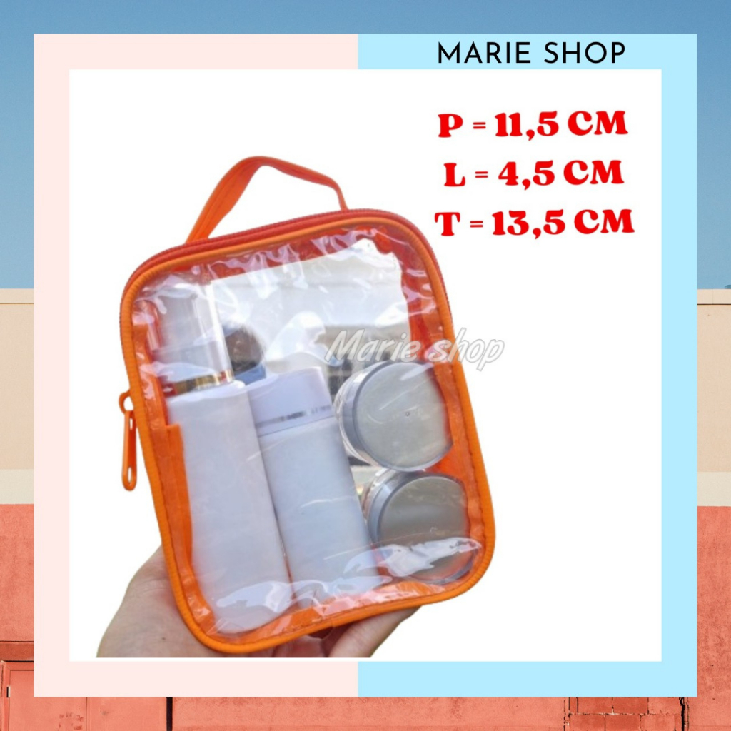 [ BRK ] POUCH KOSMETIK - TAS KOSMETIK - POUCH MIKA TRANSPARANT