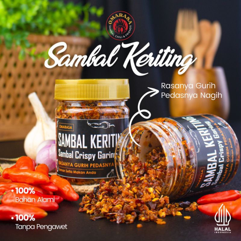 

Omarasa Sambal Crispy Garing Rasanya Gurih Pedasnya Nagih