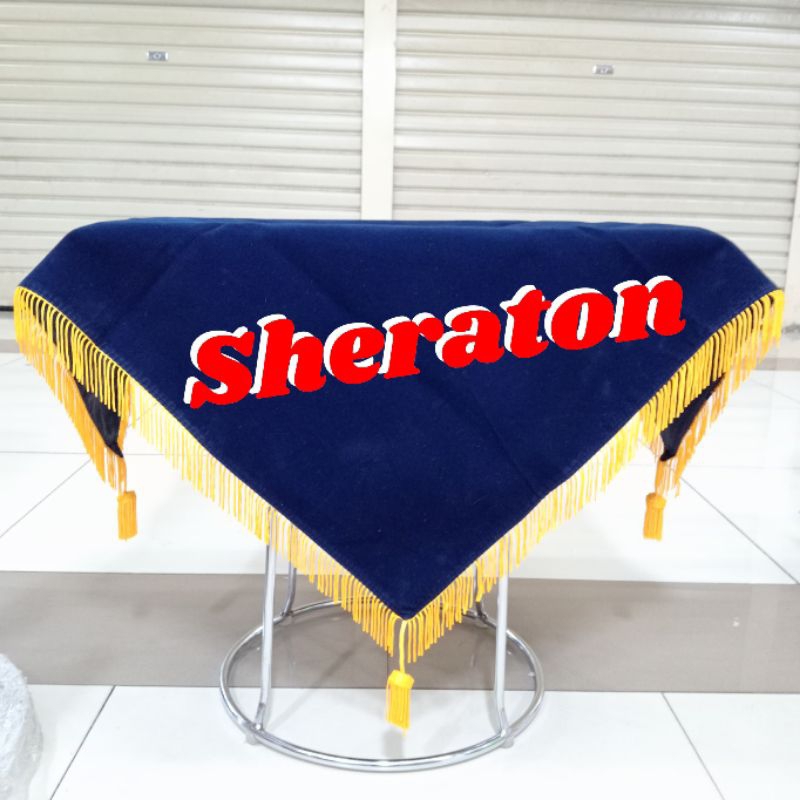 

alas baki paskibra alas baki upacara bendera polos warna biru Dongker