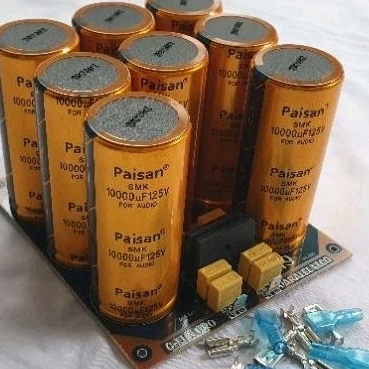 Kit PSU 8 elco Paisan 10000uf 125V ORIAGINAL.