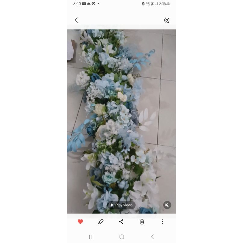binga jadi artificial utk back drop .tinggal.pasang .sdh memakai pita tinggal ikat panjang 1.2   mtr