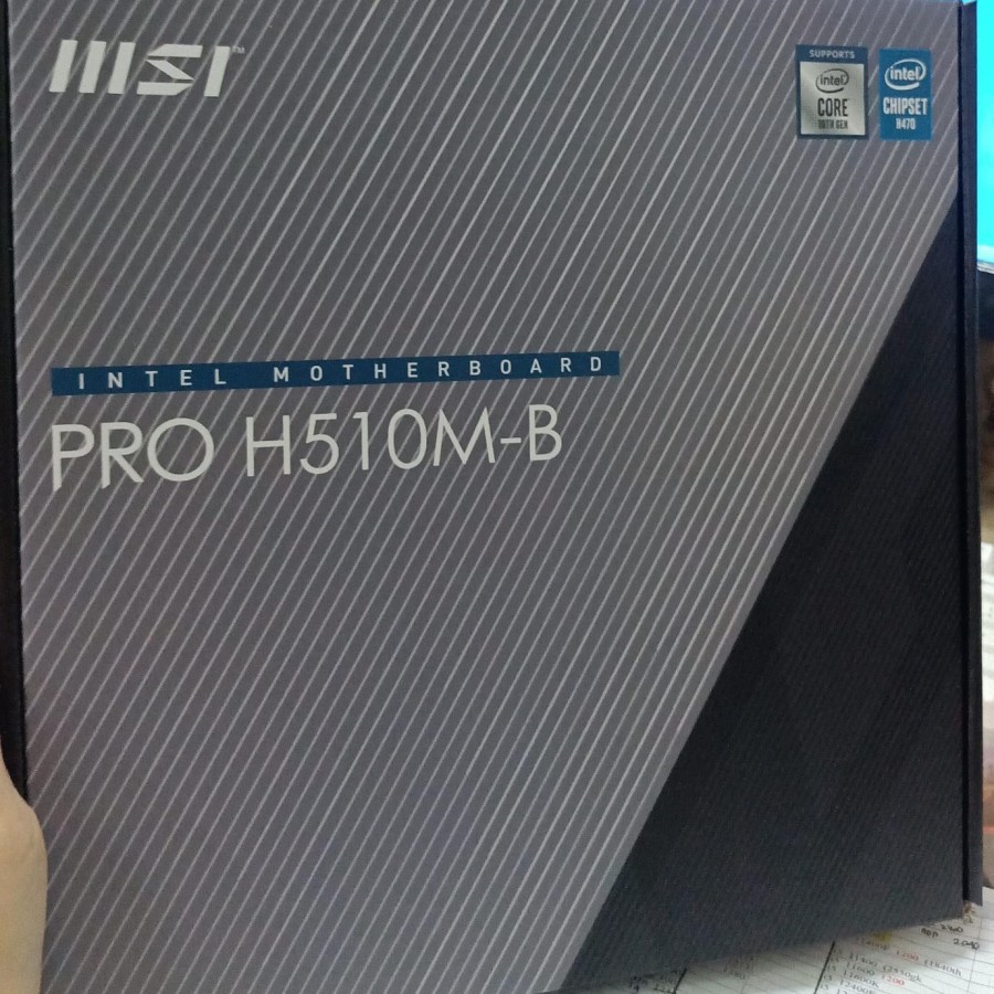 PAKET MOBO MSI H510M B + PROC I3 10105F + RAM 8GB