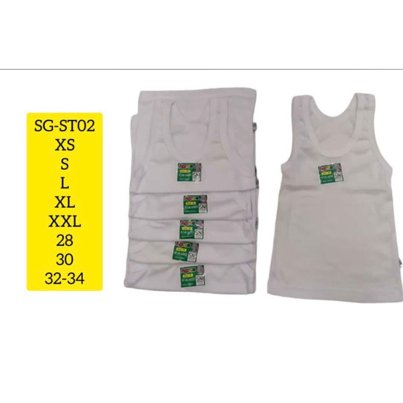 Singlet Agree Anak warna putih
