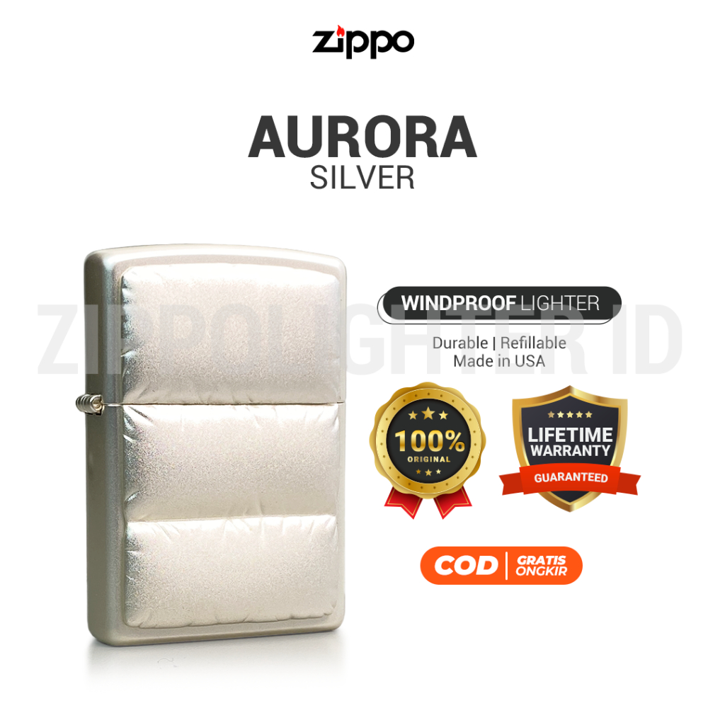 Korek Api Zippo Aurora Silver