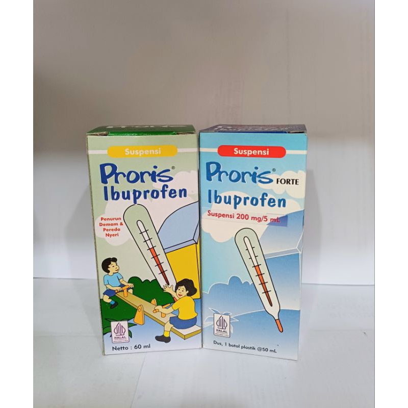 Proris (Ibuprofen 100mg) 60ml | Proris Forte (Ibuprofen 200mg) 60ml | Obat Demam & Pereda Nyeri