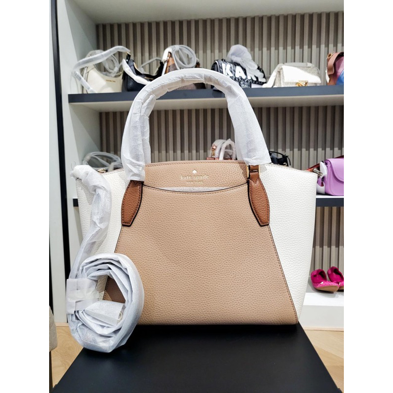 Ready KS Monica Satchel Light Fawn Multi - **