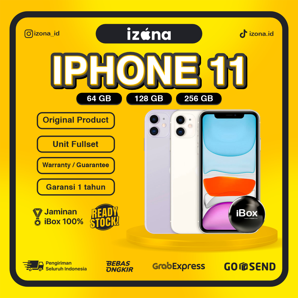 iPhone 11 64GB 128GB NEW GARANSI IBOX ORIGINAL RESMI 100% BRAND NEW UNIT BARU