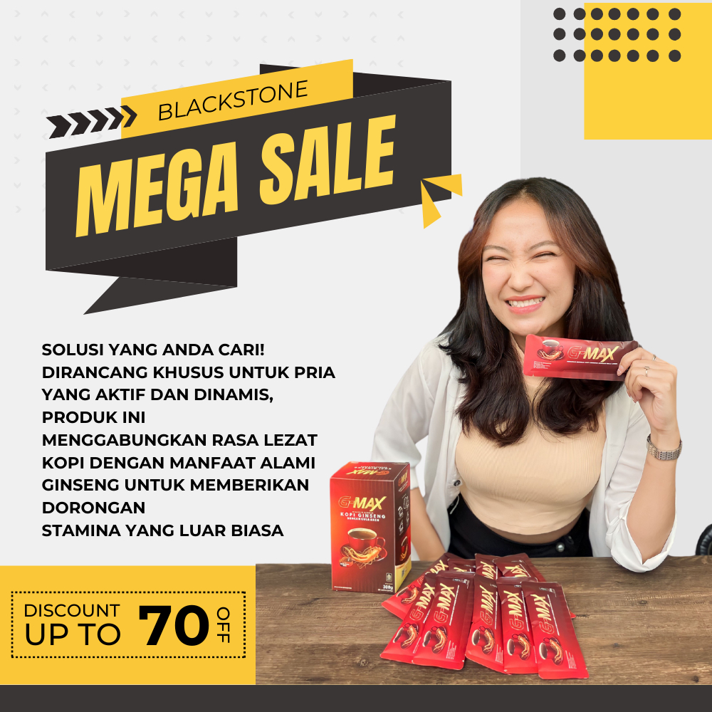

Minuman Herbal Tahan Lama G-max Coffee Stamina Pria Terbaik 100% Original Kopi Vitalitas Pria Dewasa