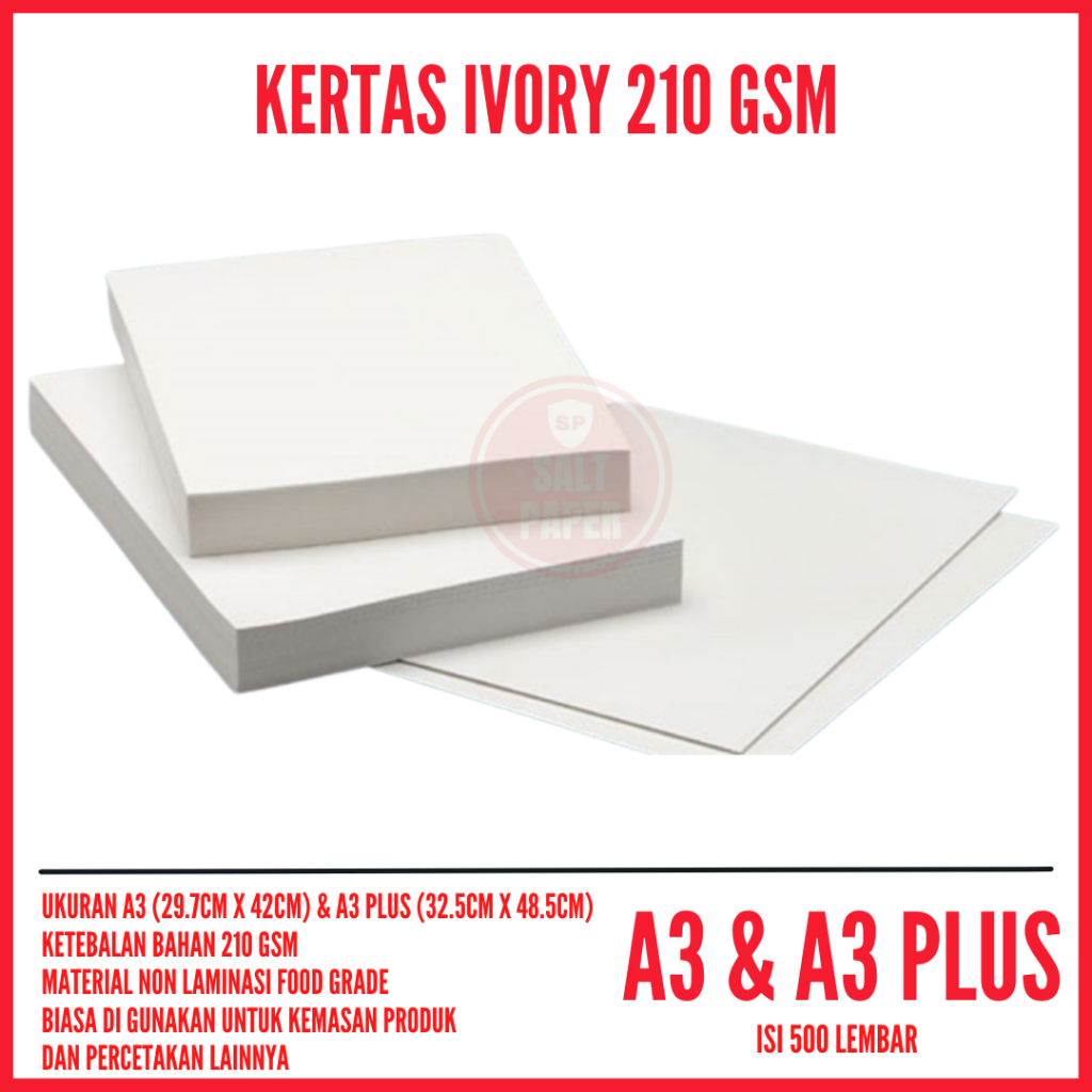 

kertas ivory 210 gsm A3 & A3 PLUS isi 500 lembar kertas ivory A3 & A3 PLUS kertas ivory 210 gram