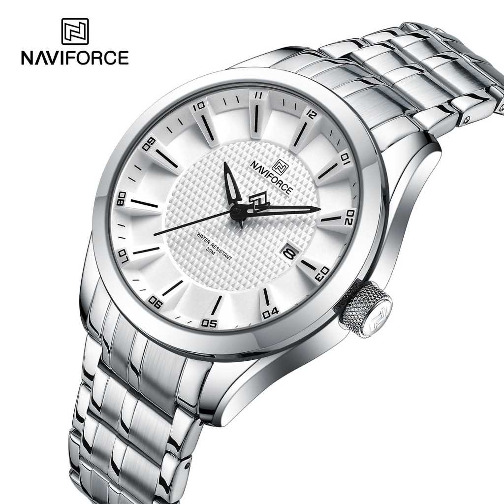 jam tangan rantai naviforce type 8032