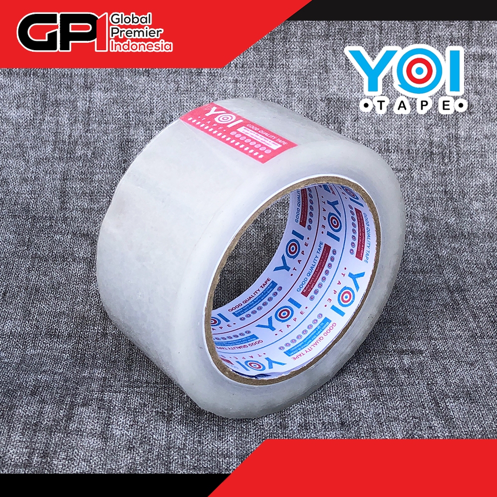 

YOI Tape Lakban OPP Bening Clear White Coklat Brown Tan Clear Lebar 48mm Panjang 90yard
