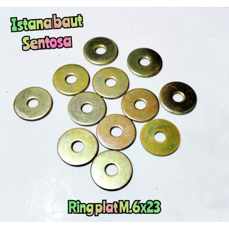 Ring plat M.6x23 kunci 10
