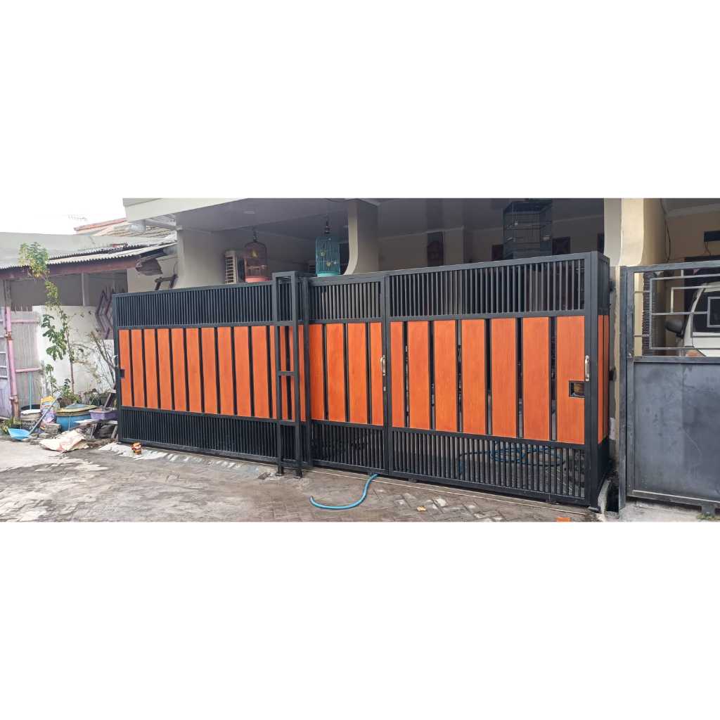 Pagar rumah conwood minimalis