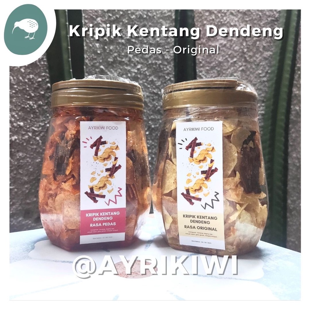 

Kripik Kentang Dendeng / Keripik - Rasa Pedas & Original